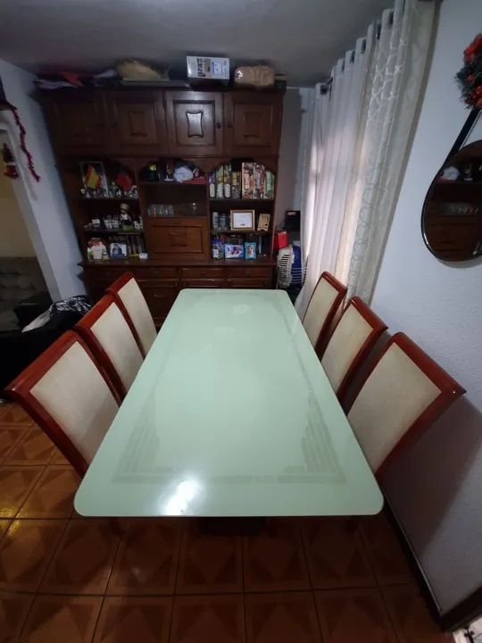 Mesa Tampo Vidro Móveis Campo Largo - Foto 2