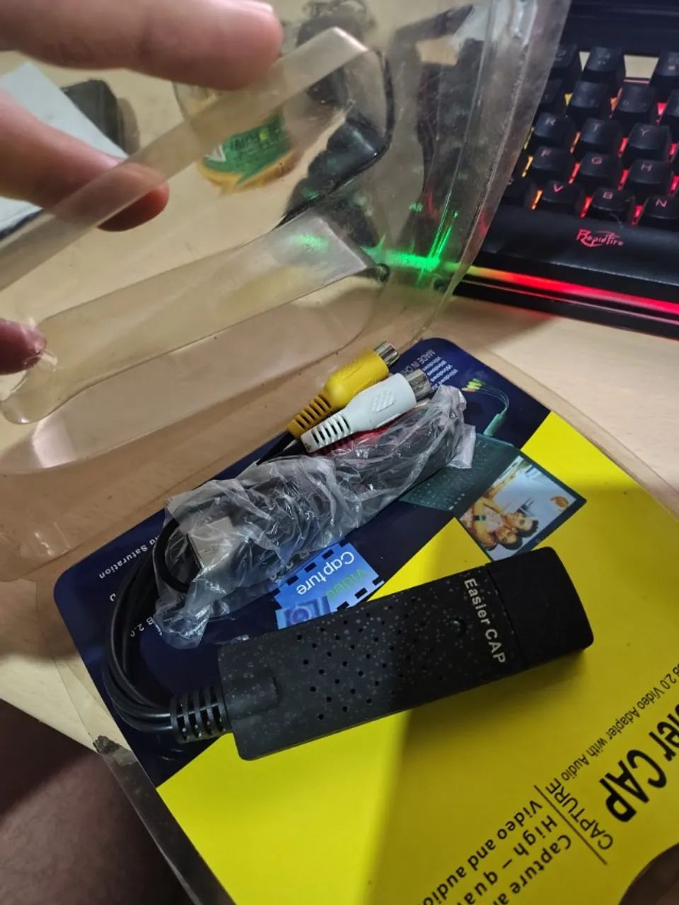 EASIER CAP Placa De Captura De Video Usb Para Vhs Dvd Xbox Ps2 Rca Dc60 - Foto 3