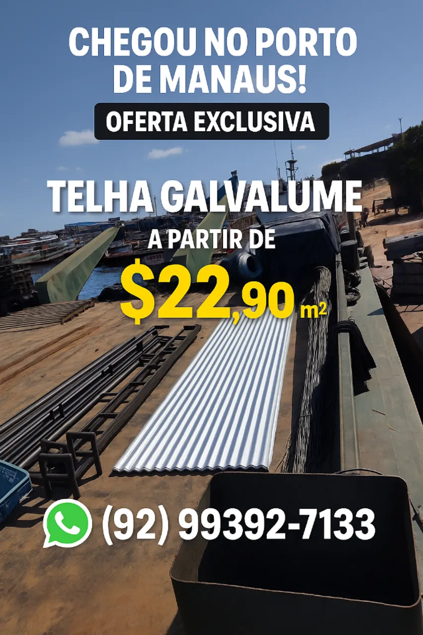 FESTIVAL DE OFERTAS TELHA GALVALUME 041MM