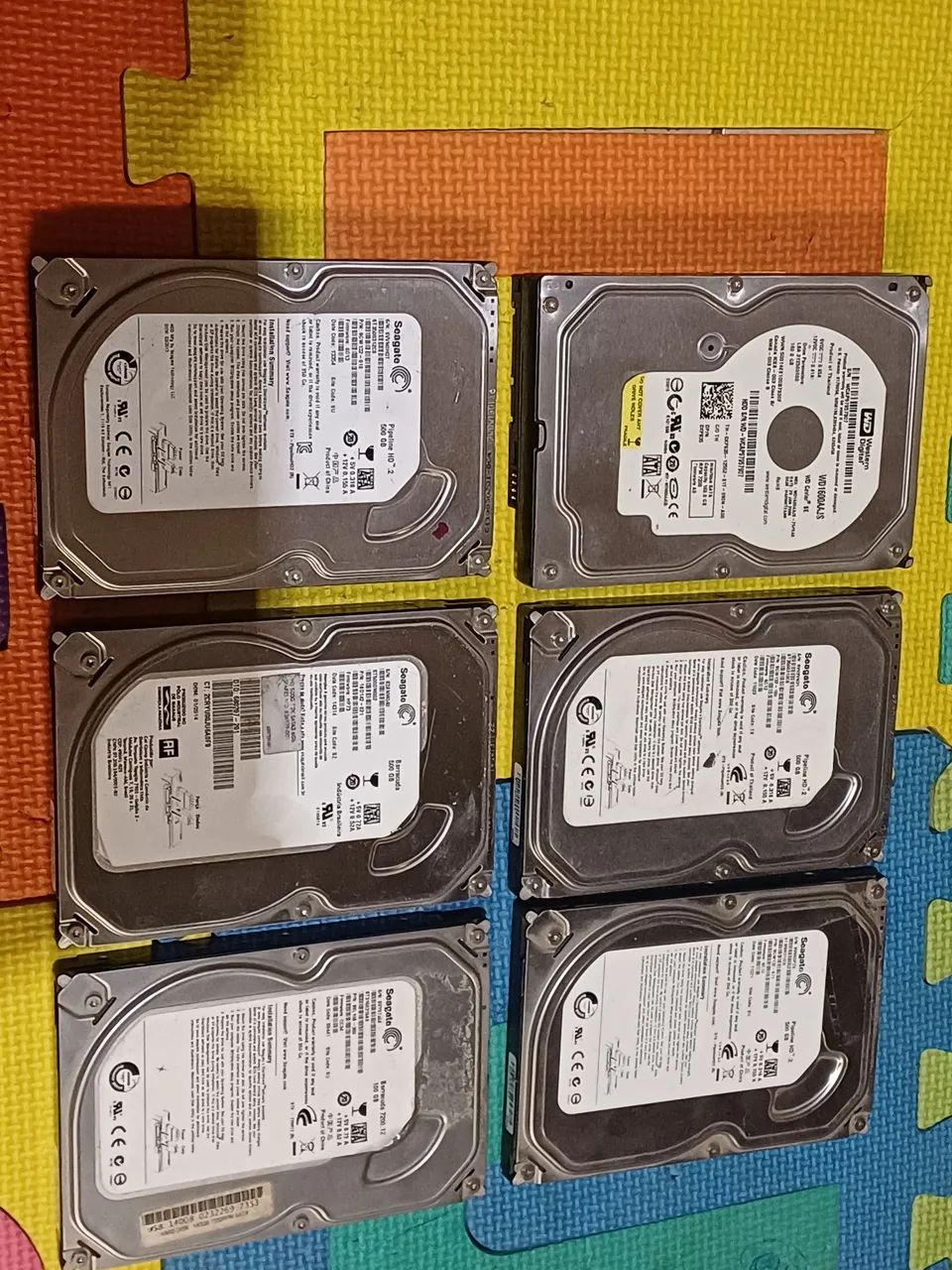 8 HDs de Computador  com defeito - Diversas Marcas e Capacidades