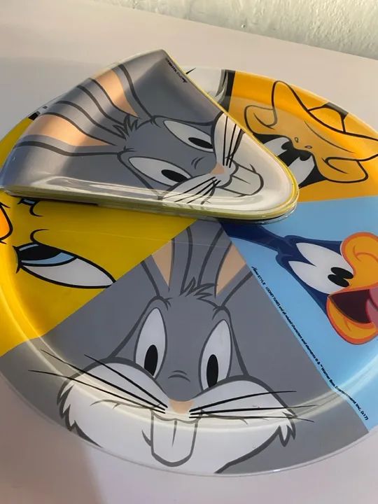 Jogo de pratos para pizza Looney Tunes - Foto 2