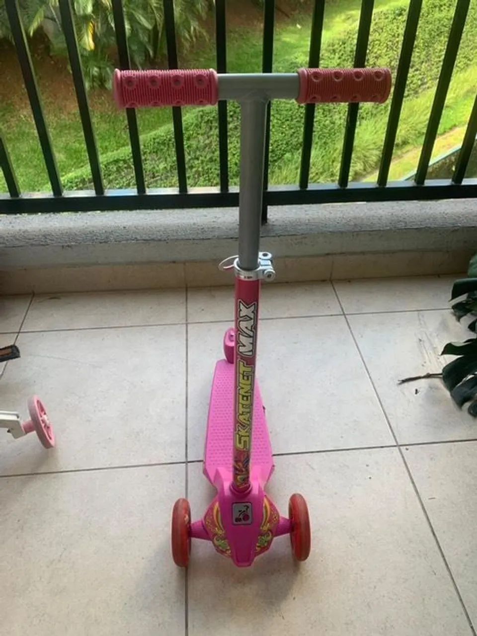 Patinete Infantil Rosa Bandeirante
