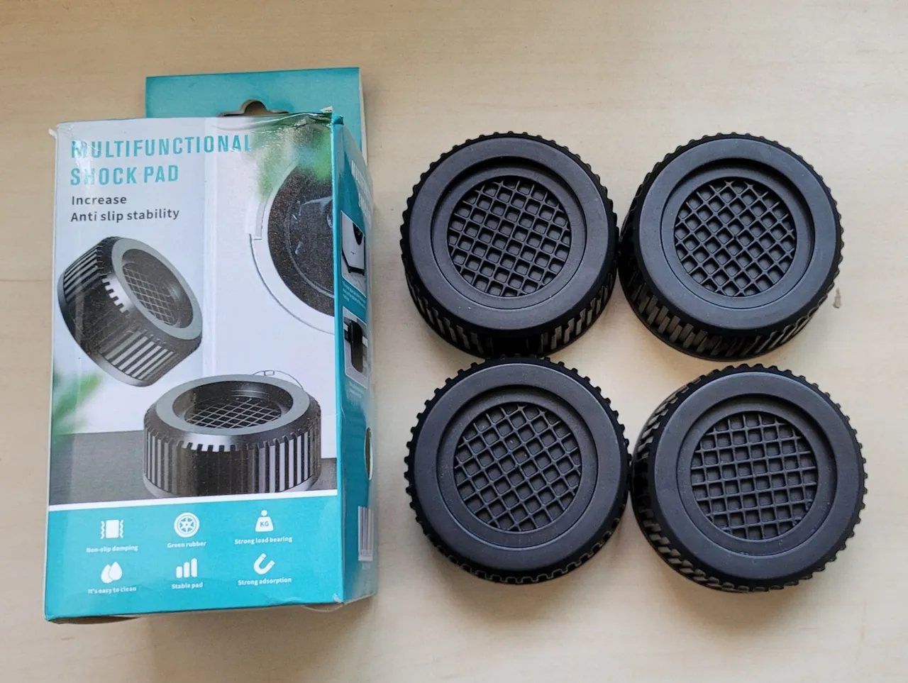 Pé nivelador anti-vibração para maquina lavar roupa kit 4uns