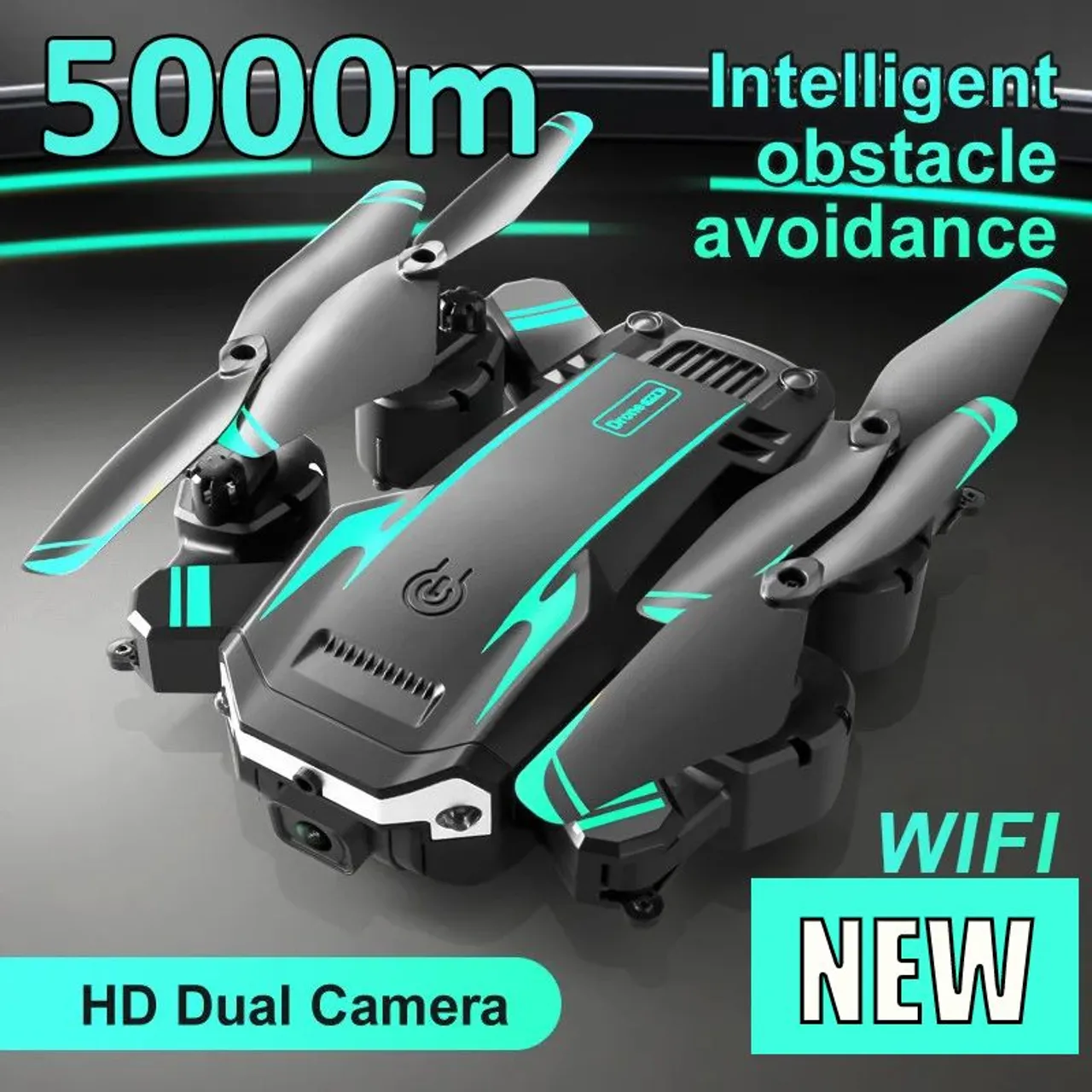 Drone com Câmera Dupla HD 5000m - Novo