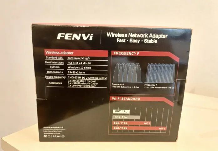 Placa de Rede Wi-Fi 6E FENVI AXE-3000 - Foto 3