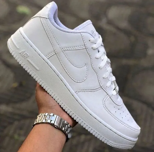 (ALTA QUALIDADE) Nike Air Force 1 Branco na Promoção