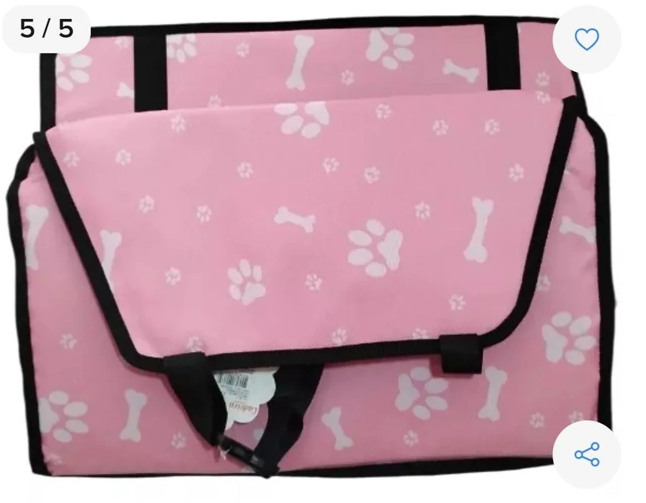 Cadeirinha Assento Pet Carro Para Cachorro Gatos Até 15kg - Foto 5