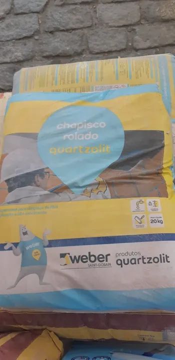 Monocapa e Chapisco rolado Quartzolit