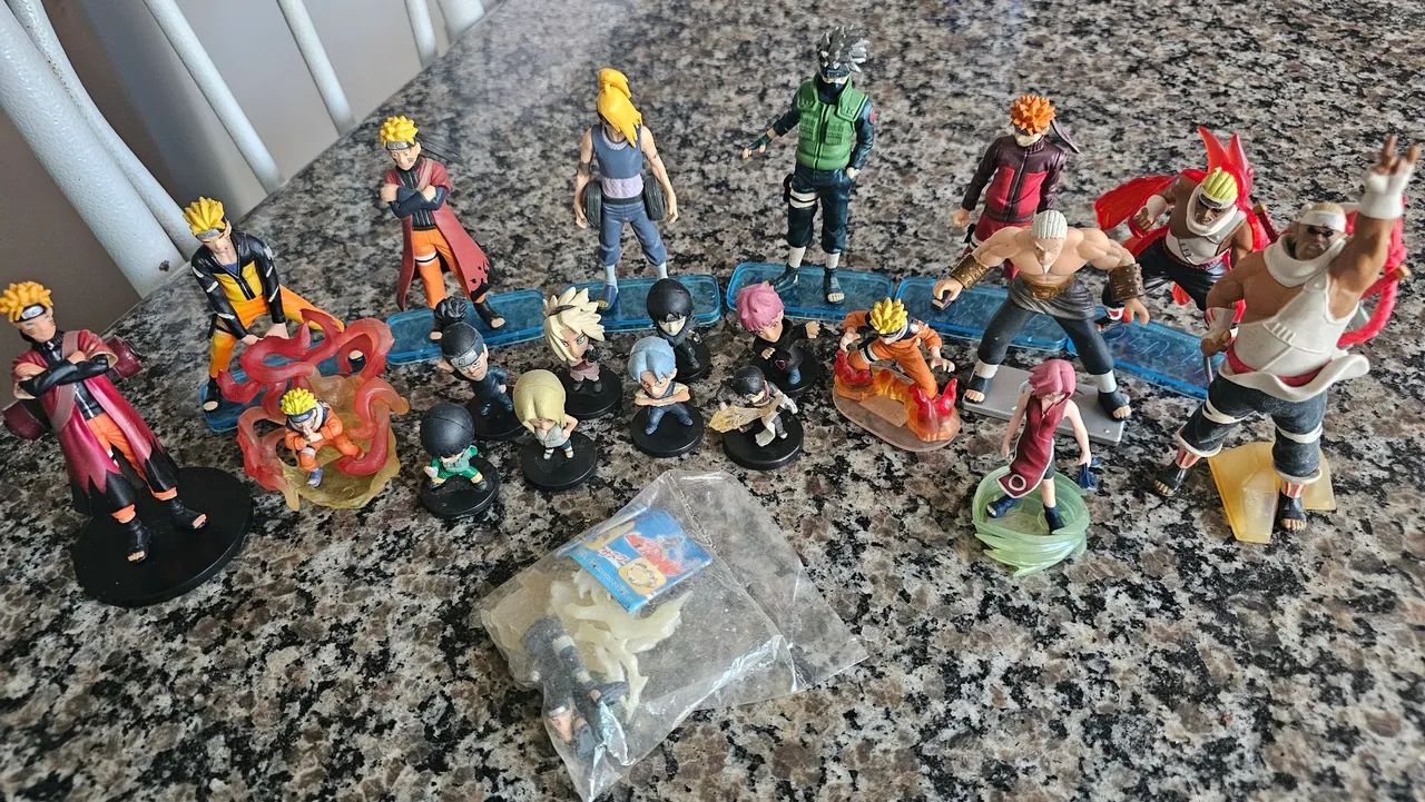 Miniaturas Naruto Monte seu combo Usadas