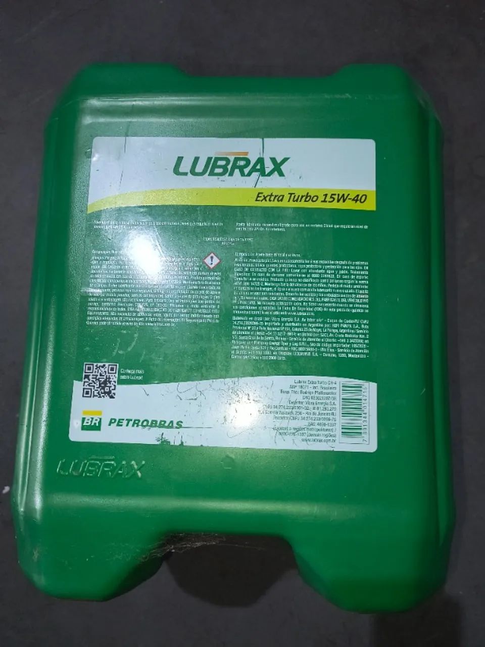 Lubrax Extra Turbo 15W-40 Api CH-4 20 Litros - Foto 2