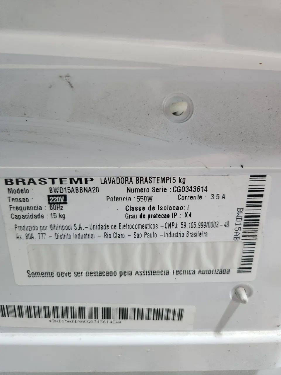 Máquina de Lavar 15kg - DOAÇÃO - Foto 5