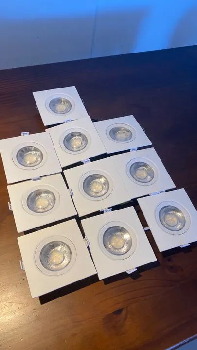 10 Spot LED 10/20 Luz Quente 7w - Foto 2