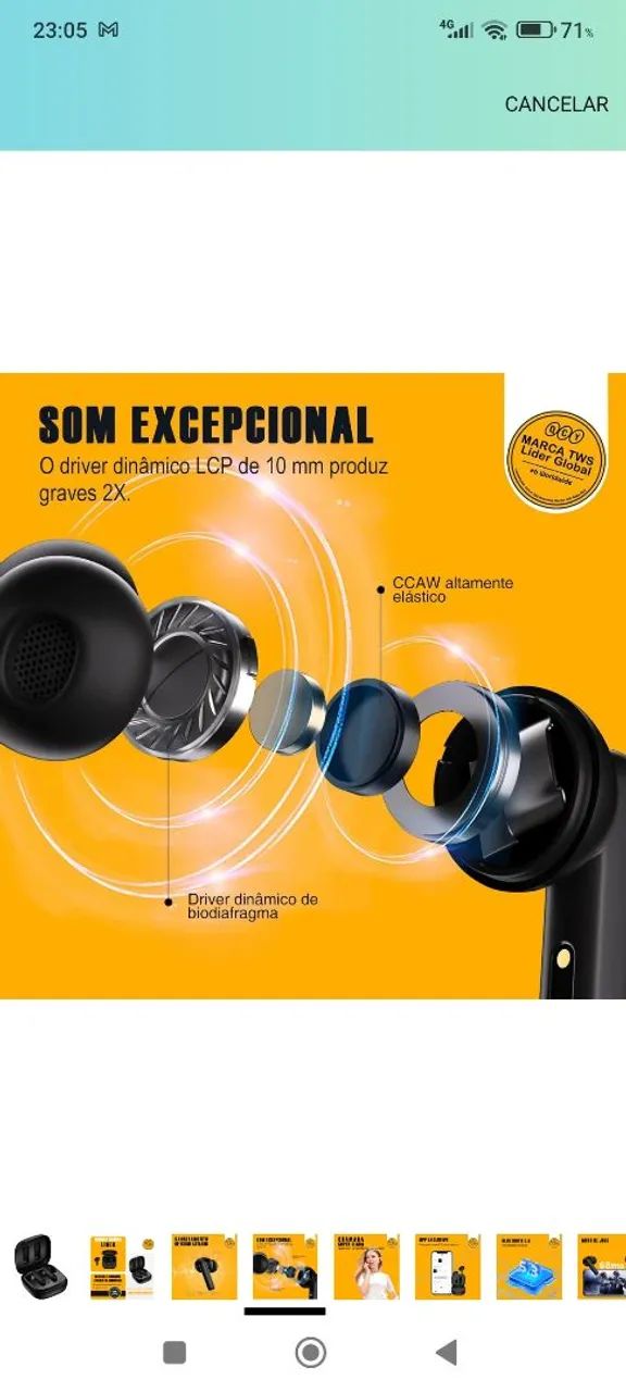 Fones de Ouvido Bluetooth Sem Fio - Foto 2