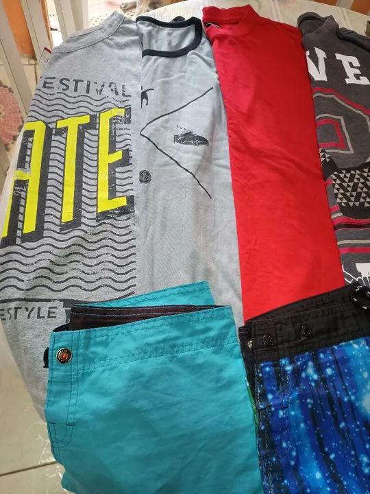 Lote de verão menino 14 á 16 anos  - Foto 5