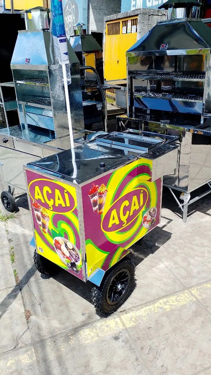 Carrinho de Açaí inox * Novo 