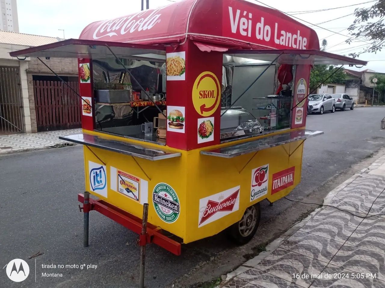 Carrinho de Lanche Completo - Pronto para o Sucesso!