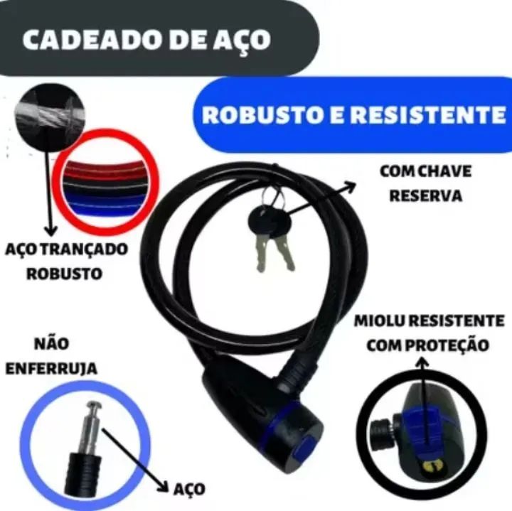Cadeado para capacete bicicleta PRO - Foto 2