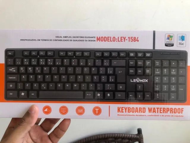 Teclado Com Fio Pra PC e Notebook USB Novo - Garantia - Foto 5