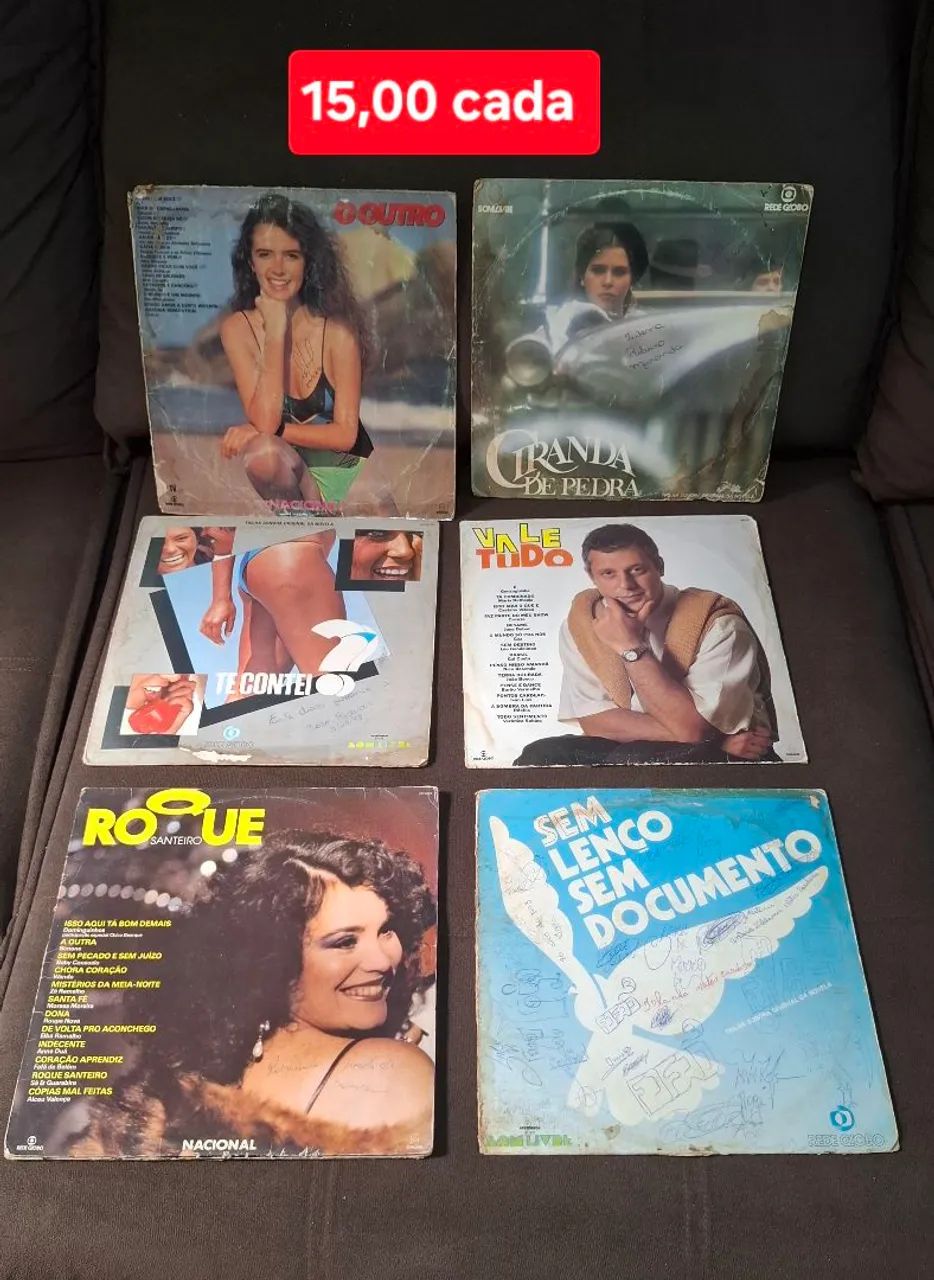 Desapego 37 Disco de vinil temas de novelas Nacional e Internacional  - Foto 3