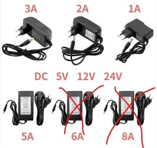 fonte de alimentação 5v e 12v