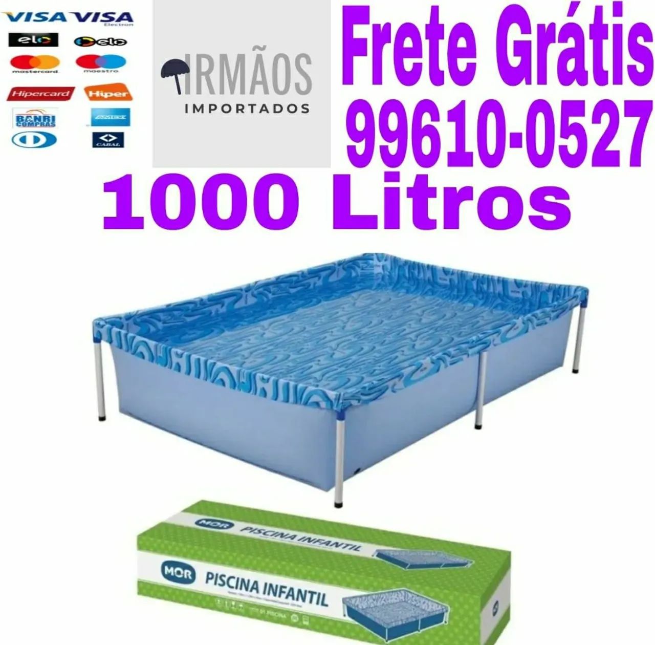 Piscina Infantil Quadrada Mor 1000 Litros