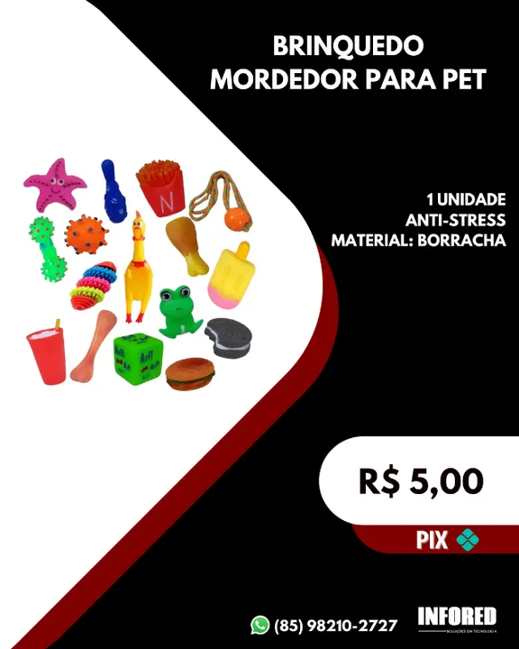 Brinquedo mordedor para pet