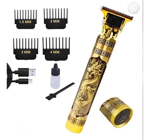 Maquininha Acabamento Cabelo Barba Dragão Usb Portátil 