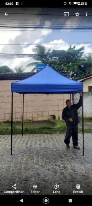 TENDA SANFONADA REFORÇADA NOVAS SOMOS DISTRIBUIDORA  - Foto 3