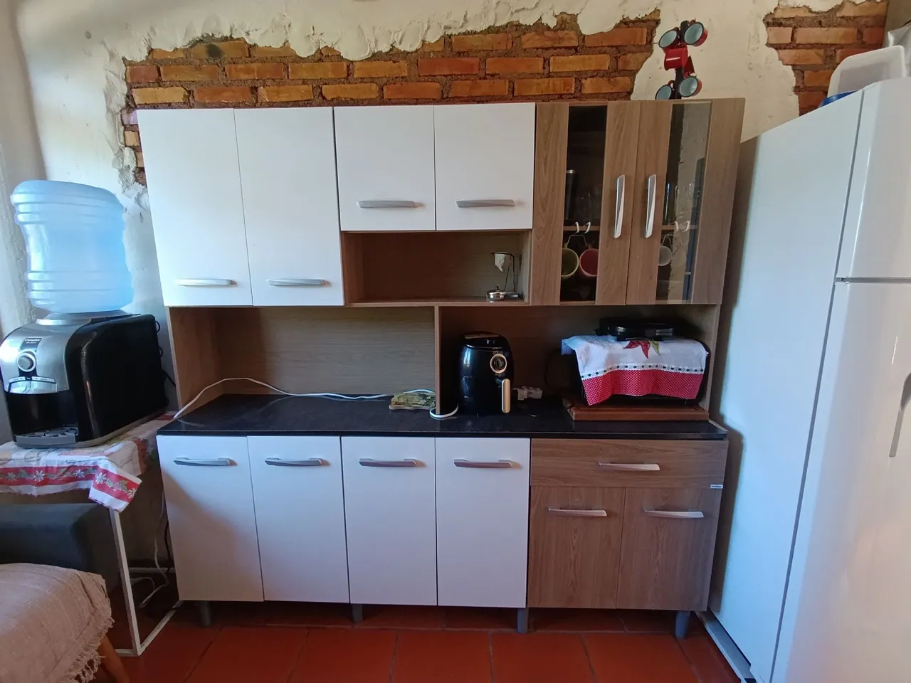 Armário de cozinha completo 12 portas 1 gaveta
