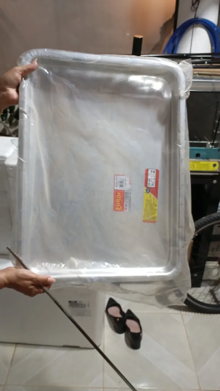 Bandeja alumínio nova