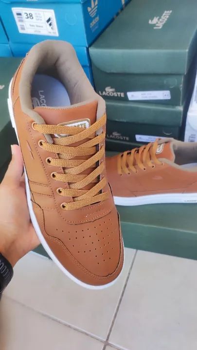 Sapatenis Lacoste Caramelo - Foto 2