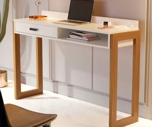 Escrivaninha com Entrada USB 1 Gaveta 100% MDF (QUEIMA DE ESTOQUE)!!