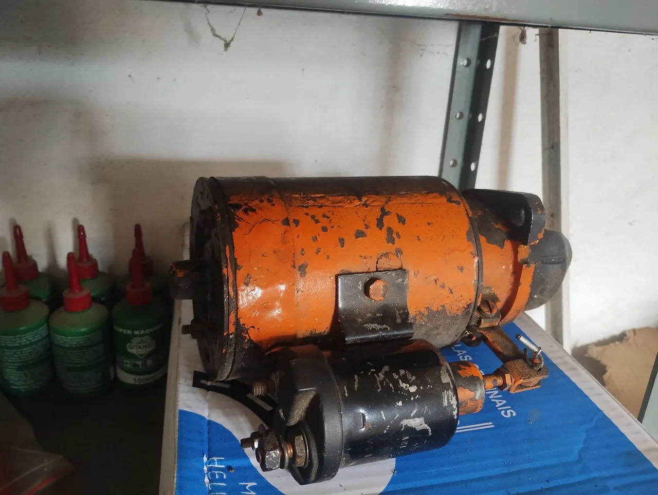 Motor de arranque do jeep wilys 6 cilindros rural, f75