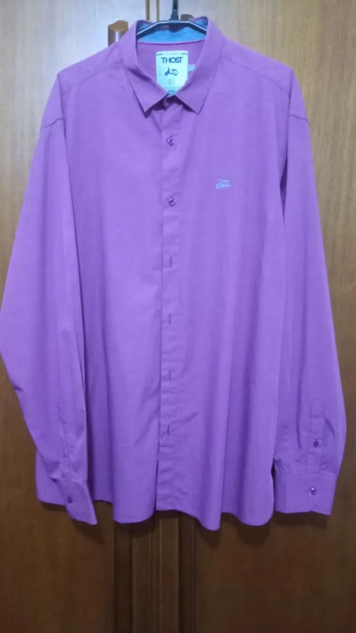 Camisa Thost, vinho, XG. - Foto 3