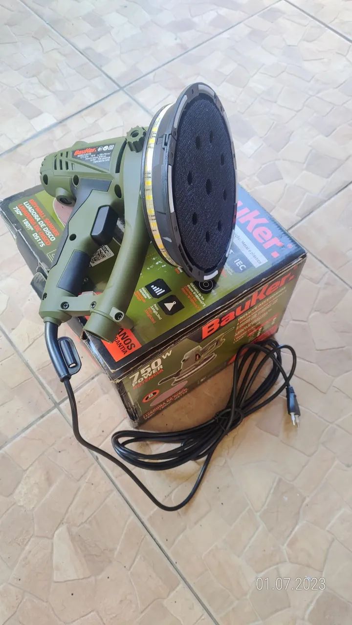 Lixadeira de parede Bauker 750w  127v<br>Modelo DS175 - Foto 3
