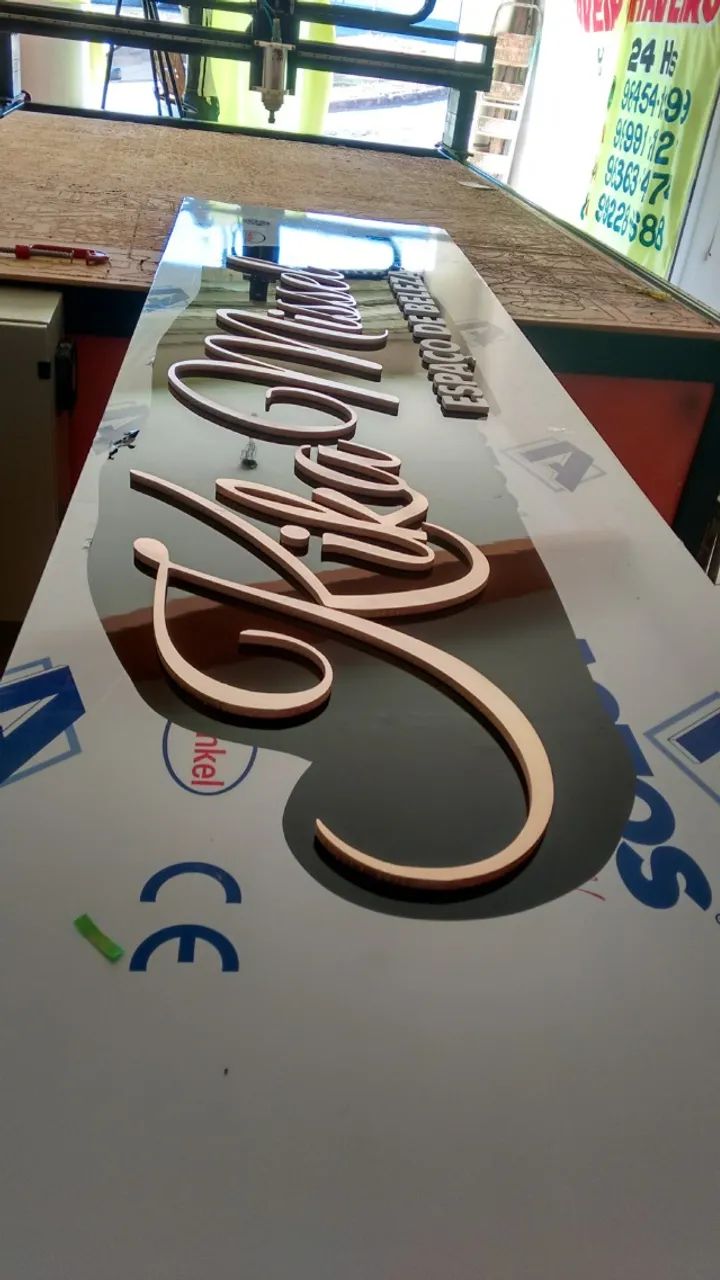 fachada de acm letreiros e logomarcas - Foto 3