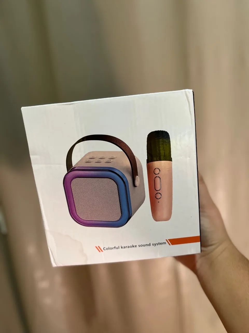 Caixinha de som com microfone  - Foto 2