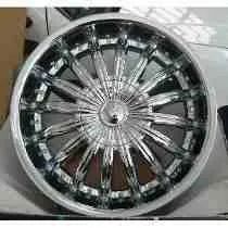 Jogo de rodas cromadas aro 20 forjada  com pneus  - Foto 2