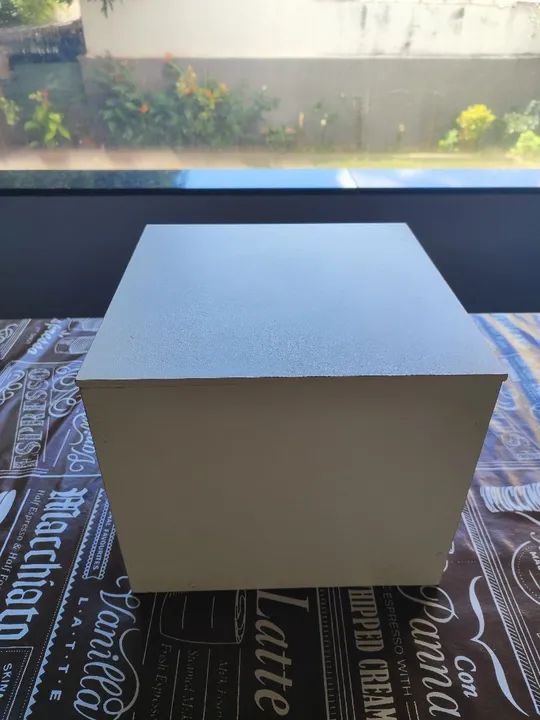 Caixa de MDF branca para decoração
