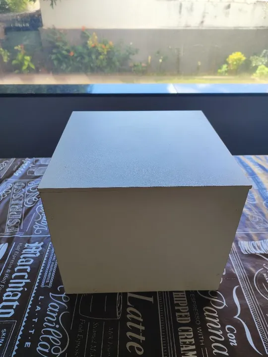 Caixa de MDF branca para decoração
