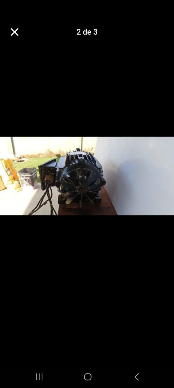 Motor Elétrico Trifásico Usado 3 CV  1750 RPM - Foto 2