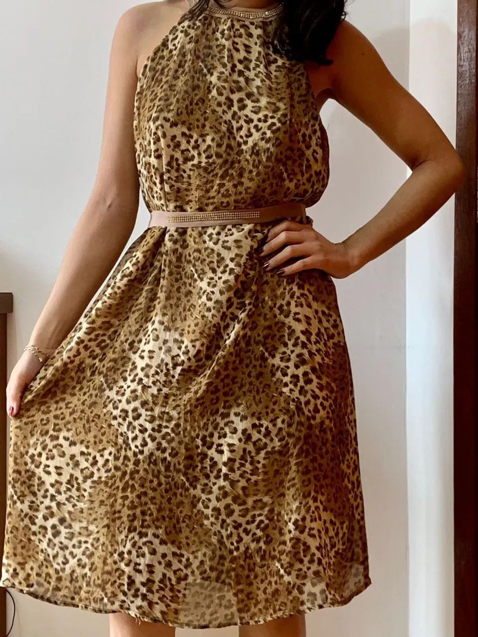Vestido animal print 