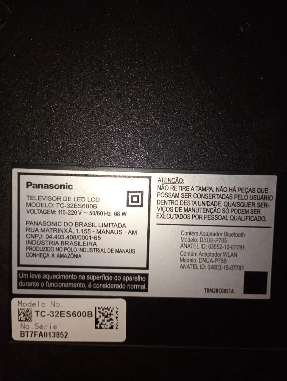 Vendo tv Panasonic de 32 polegadas só pra tirar peças  - Foto 2