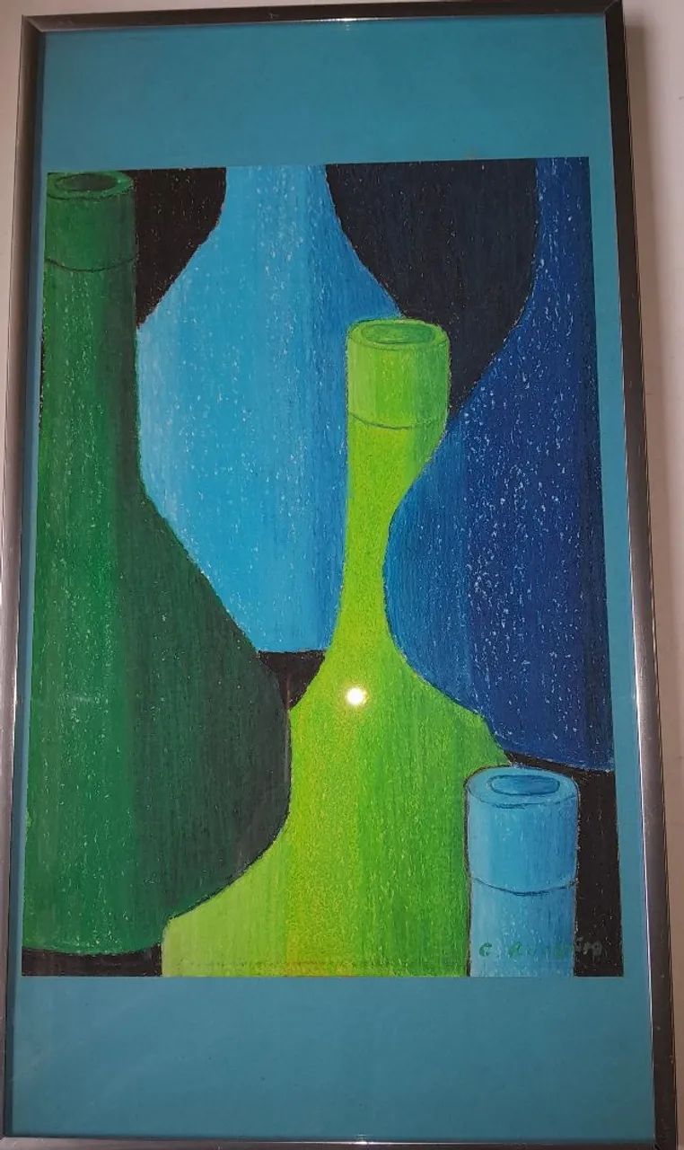 Quadro de crayon sobre papel