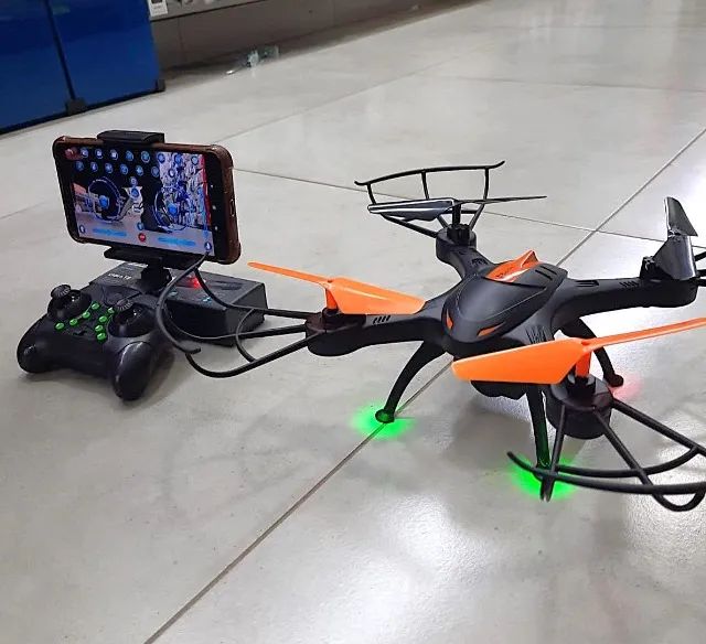 Drone Phantom LH-X43 com luz LED com controle remoto de 2,4 GHz - Foto 2