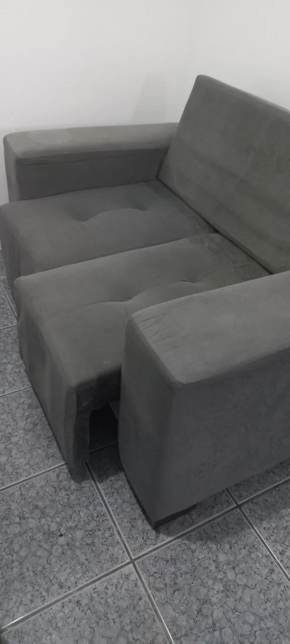 Sofá de 2 lugares retrátil usado - Foto 3