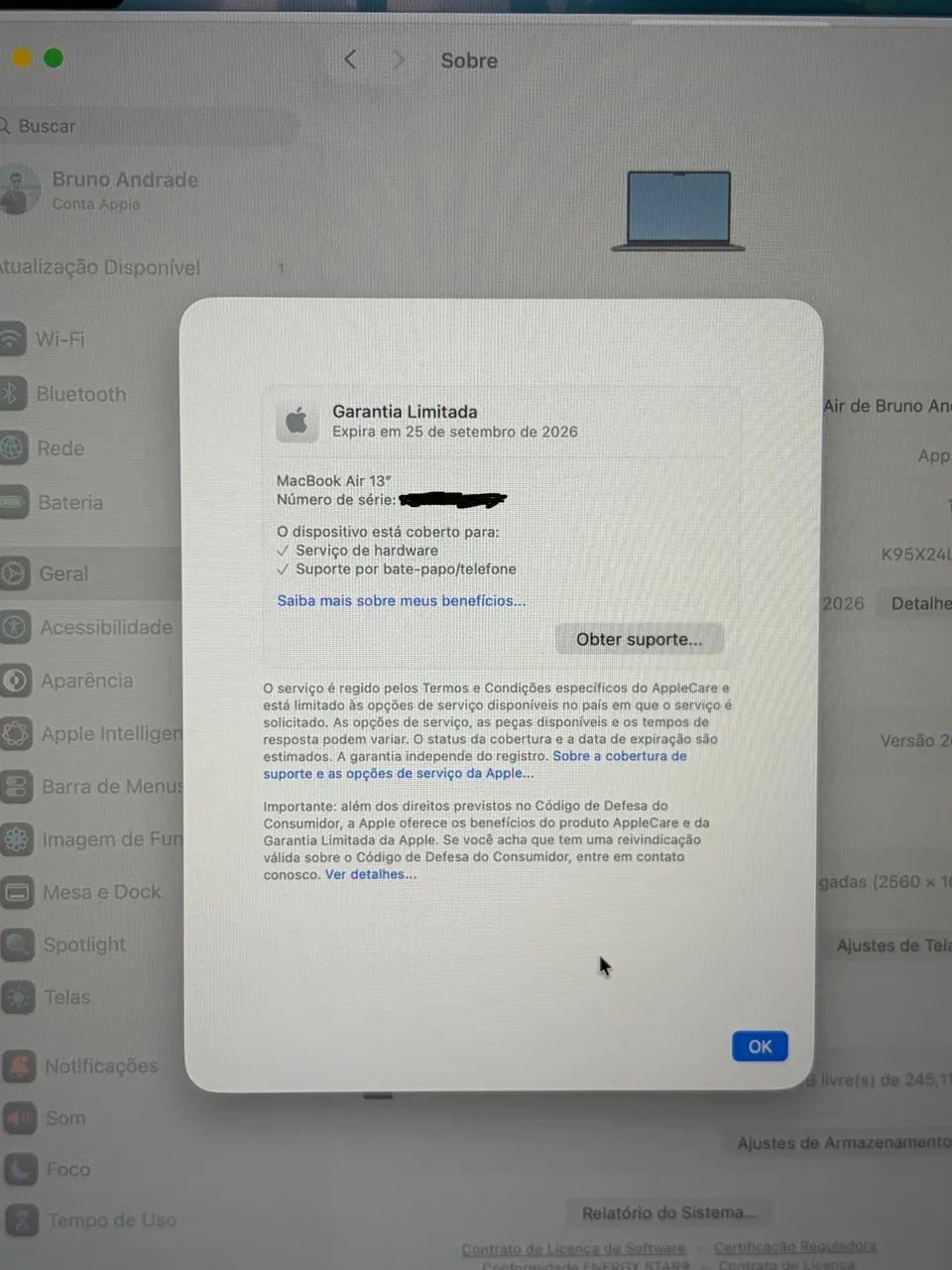 MacBook Air M4 - Zerado e com garantia - Foto 5