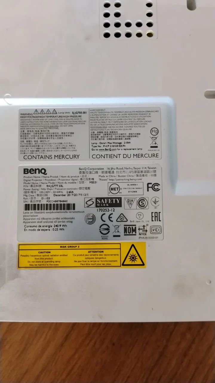 Projetor BenQ MS531 - Excelente Estado - Foto 4