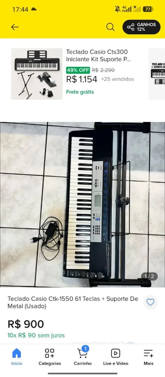 CASIO 1550 CTk - Foto 4