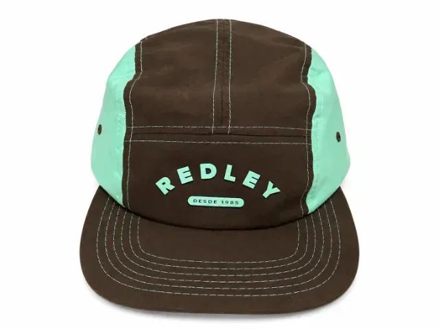 Boné Redley Five Panel Marrom E Verde Água - Foto 2
